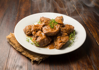 Carrillera de ternera estofada