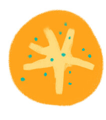 Bread toast breakfast food set elements hand drawn doodle minimal style pastel color illustration