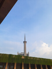 The Beautiful View of The Istiqlal Mosque Minaret