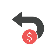 cash back mark icons  symbol vector elements for infographic web