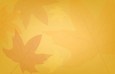 Fototapeta na wymiar Autumn background with leaves golden yellow with blank space frames. banner fall concept. For wallpaper, postcards, greeting cards, website pages,online sales. Vector illustration.