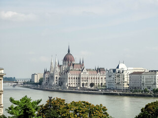 Fototapeta premium Budapest. Beautiful view of Budapest from Buda Castle.