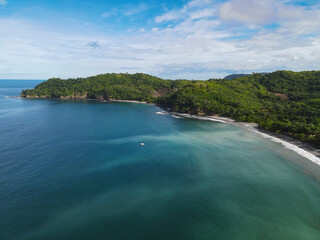 Fototapeta na wymiar Drone View of Playa Danta, Playa las Playitas, and Punta Ruedas Potrero, Costa Rica