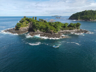 Drone view of Pitahaya Island Potrero, Costa Rica