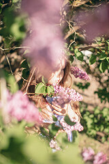 Close up portrait of little beautiful cutie princess girl with emotional face