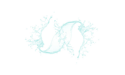 Fototapeta premium blue water splash