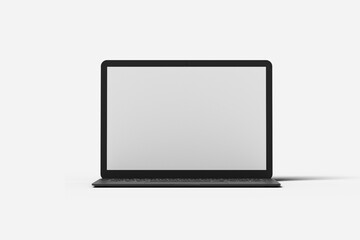 laptop screen mockup white  background