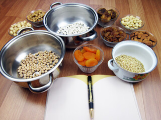  Traditional Turkish dessert ashure - Noah's Pudding ingridients, making of