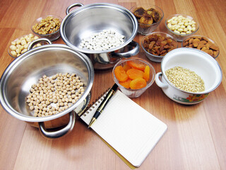  Traditional Turkish dessert ashure - Noah's Pudding ingridients, making of