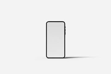 Phone screen mockup white background