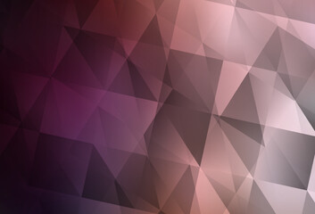 Light Pink vector gradient triangles template.