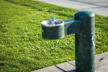 Drinking fountain at public park