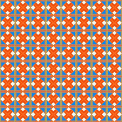 orange cross abstract fabric textile pattern, illustration moern art decoration fashion.