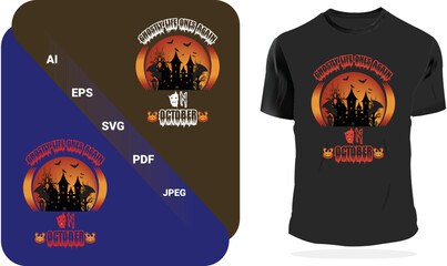 About Ghostly Life Ones Again Halloween T-Shirt Design