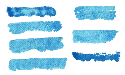 Watercolor blue brushstroke design