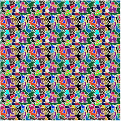Fototapeta na wymiar Bright mosaic texture. Ceramic tile texture. Perfect for fashion, textile design, cute themed fabric, on wall paper, wrapping paper, fabrics and home decor.