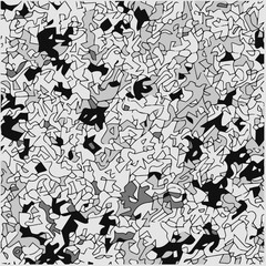 Halftone mosaic background. monochrome design of chaotic geometric shapes.Abstract mosaic vector background, tiling geometric pattern for wallpapers, wrapping paper or website backgrounds.