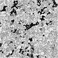 Halftone mosaic background. monochrome design of chaotic geometric shapes.Abstract mosaic vector background, tiling geometric pattern for wallpapers, wrapping paper or website backgrounds.