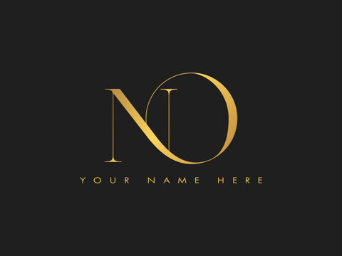 creative golden luxury ND, DN initial elegant letter monogram logo vector template