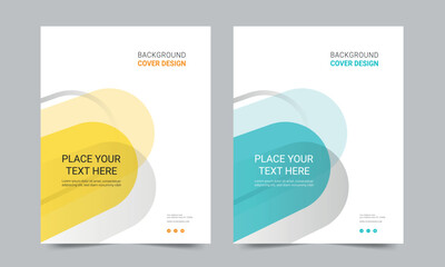 Cover design for annual report and business catalog, magazine, flyer or booklet. Brochure template layout. A4 cover vector EPS-10