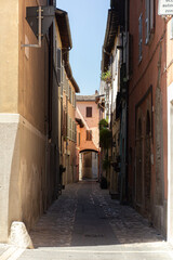 Fototapeta na wymiar street in the ancient city of Foligno