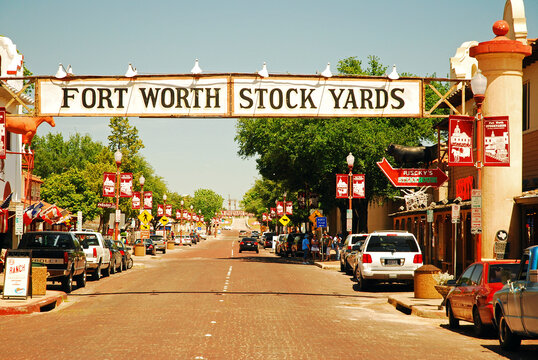 The Fort Worth Stock Yards, in Texas, was once home to vast cow and cattle pens.  Today, it is a tourist attraction with shops and restaurants