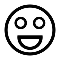 smiley icon with red tongue. concept of grin, smile world day, language, great food, enjoy food, foodie, flavor, social network emoji, tease. 