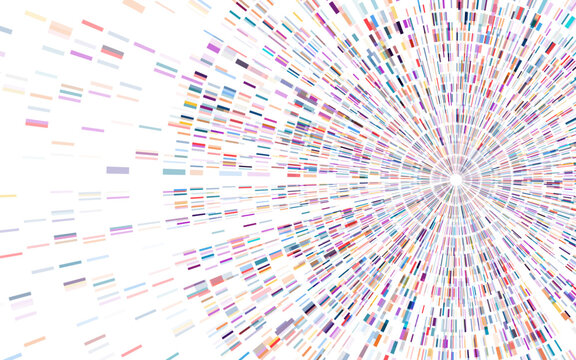 Dna test infographic. Genome sequence map.
