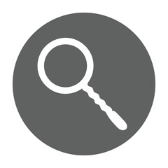 Find, magnifying glass, search, zoom icon