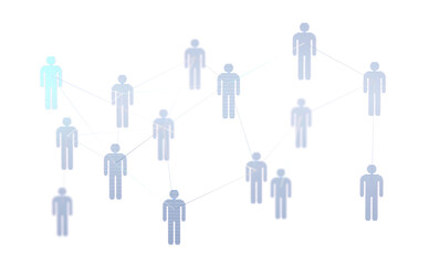  people network structure HR - Human resources management and recruitment