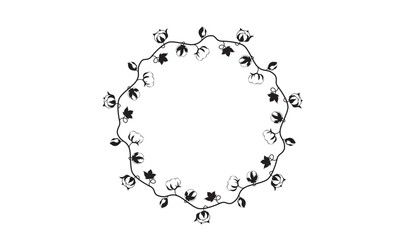 Cotton Flower Wreath