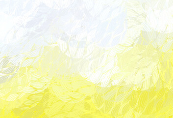 Fototapeta premium Dark Yellow vector pattern with random forms.
