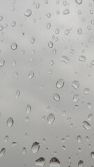 drops of water on the window