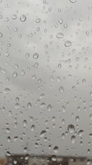 water drops on glass