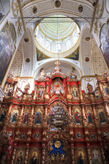 Fototapeta na wymiar Altar of Mgarsky Spaso-Preobrazhensky Monastery in Poltava region, Ukraine 