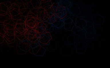Dark Blue, Yellow vector background with abstract shapes.