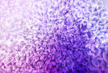 Light Purple, Pink vector polygon abstract layout.