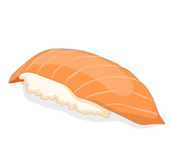 Sushi. Nigiri with salmon