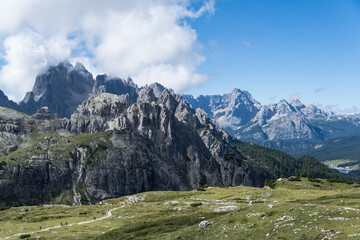 mountains in the mountains, Cima Cadin Mountain, Dolomites Alps, Italy 