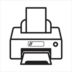 printer icon vector design template