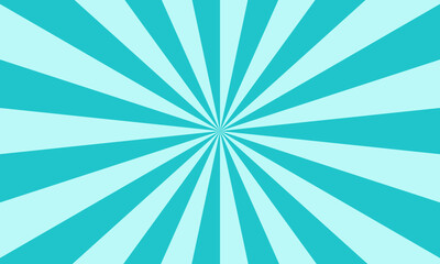 Green and White sunburst pattern. Vector illustration. Abstract retro background.