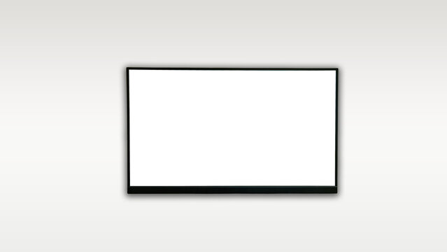 Computer monitor on a white background.