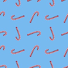 Seamless Christmas mint candy pattern for kids clothes print and accessories and wrapping and new year gift box