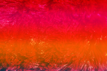 Red furry abstract blurred texture background