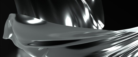 Naklejka premium Abstract white and grey on light silver background modern design