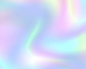 abstract pastel rainbow holographic light wavy background