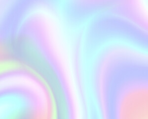 Obraz premium abstract pastel rainbow holographic light wavy background