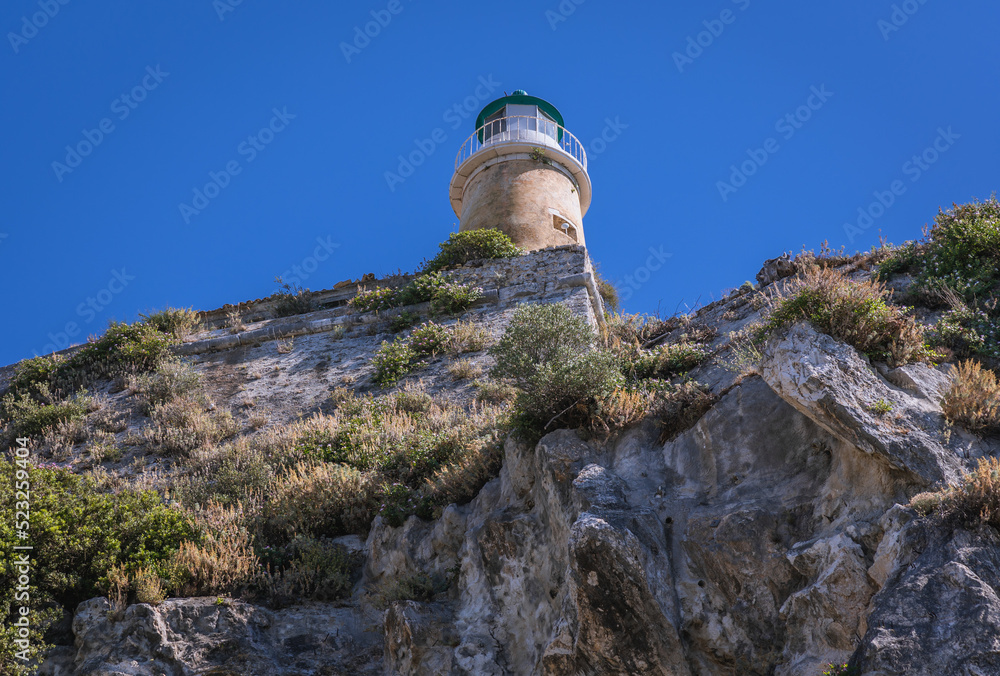 Wall mural Lighthouse in Old Fortress in Corfu on Corfu Island in Greece