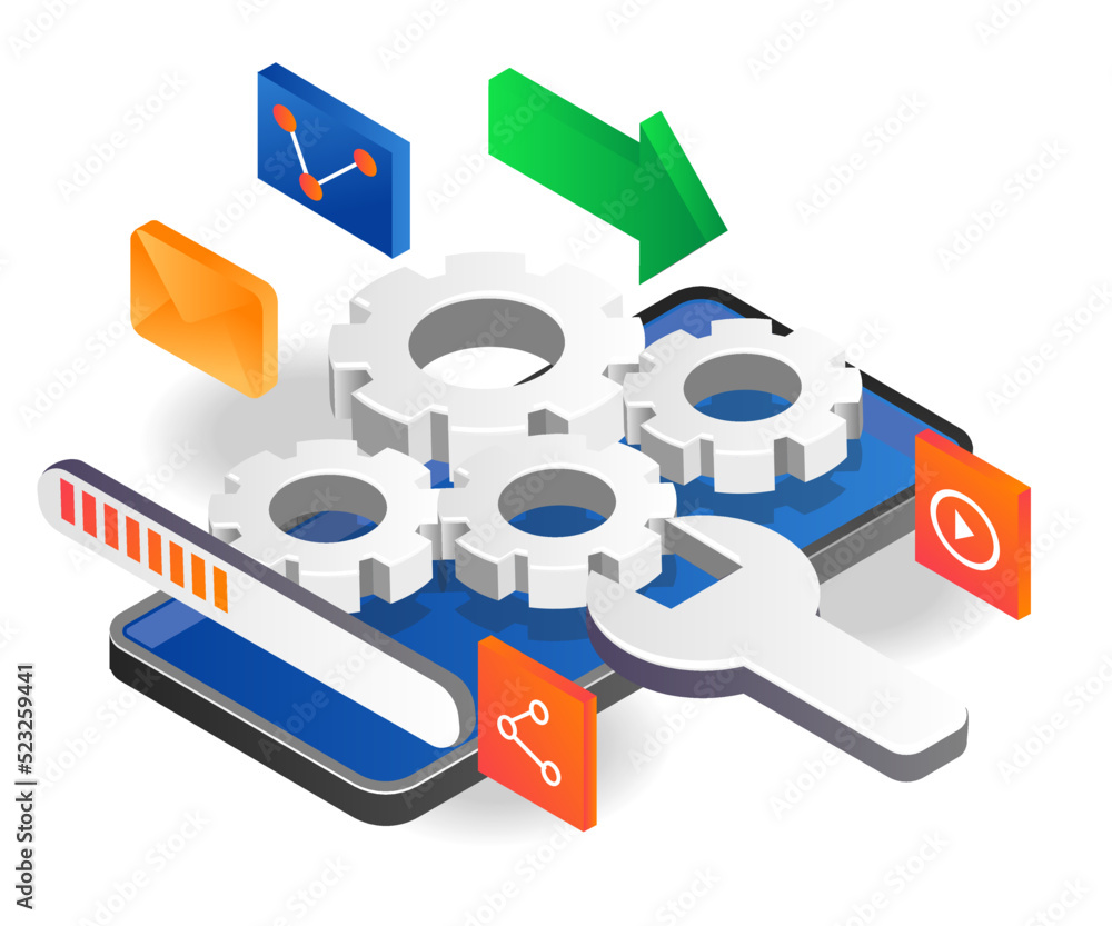 Poster process smartphone application update