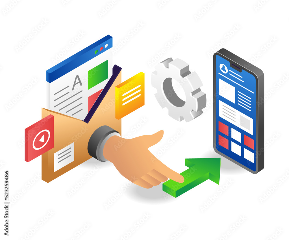 Poster send data to smartphone